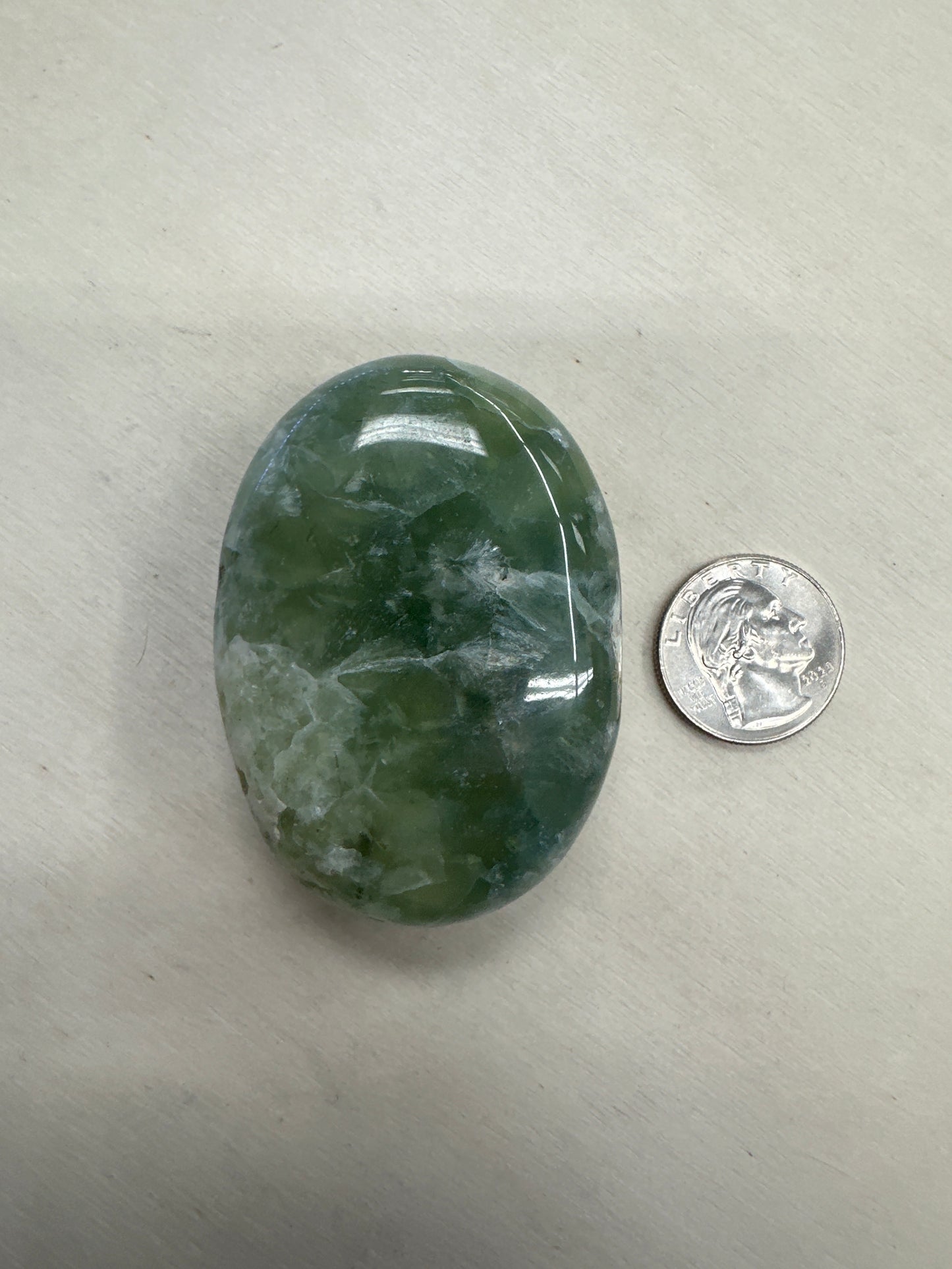 Prehnite Palm Stone