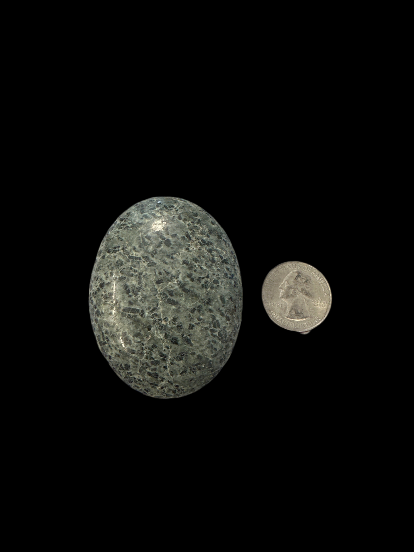 Green Tourmaline Palm Stone
