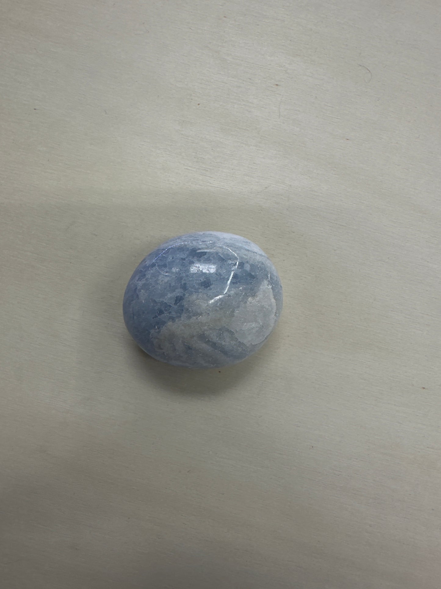 Blue Calcite Palm Stone