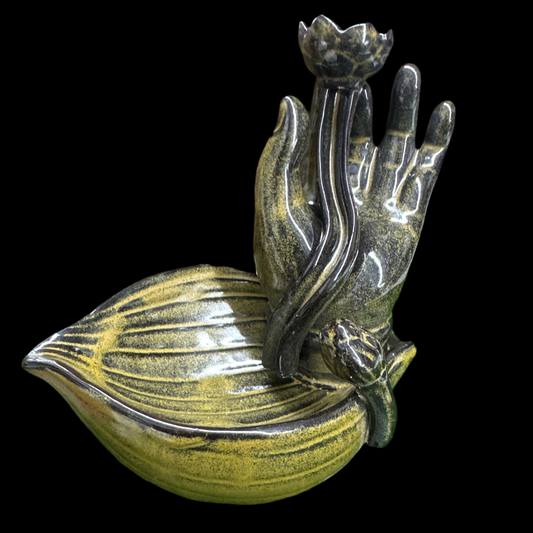 Mudra Hand Backflow Incense- Gold