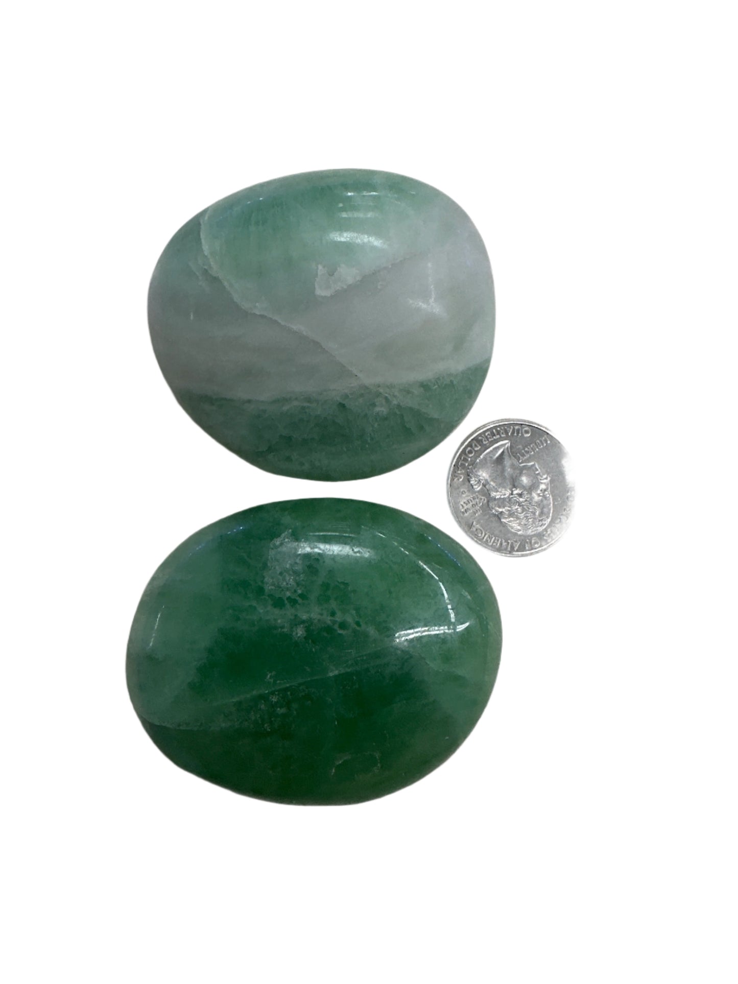 Fluorite palm stone