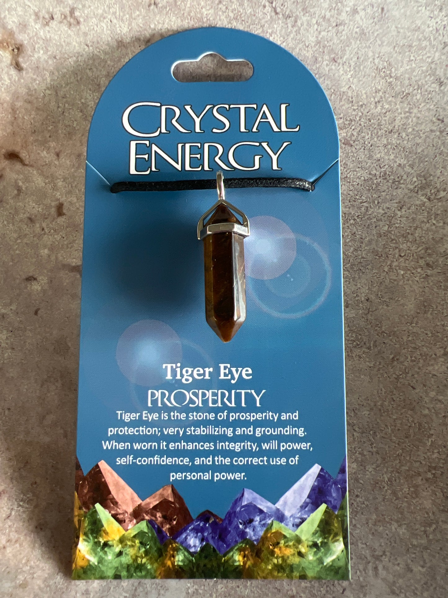 Crystal Energy Pendant: Tigers Eye (Prosperity)