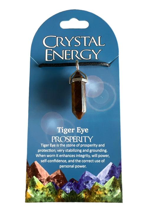 Crystal Energy Pendant: Tigers Eye (Prosperity)