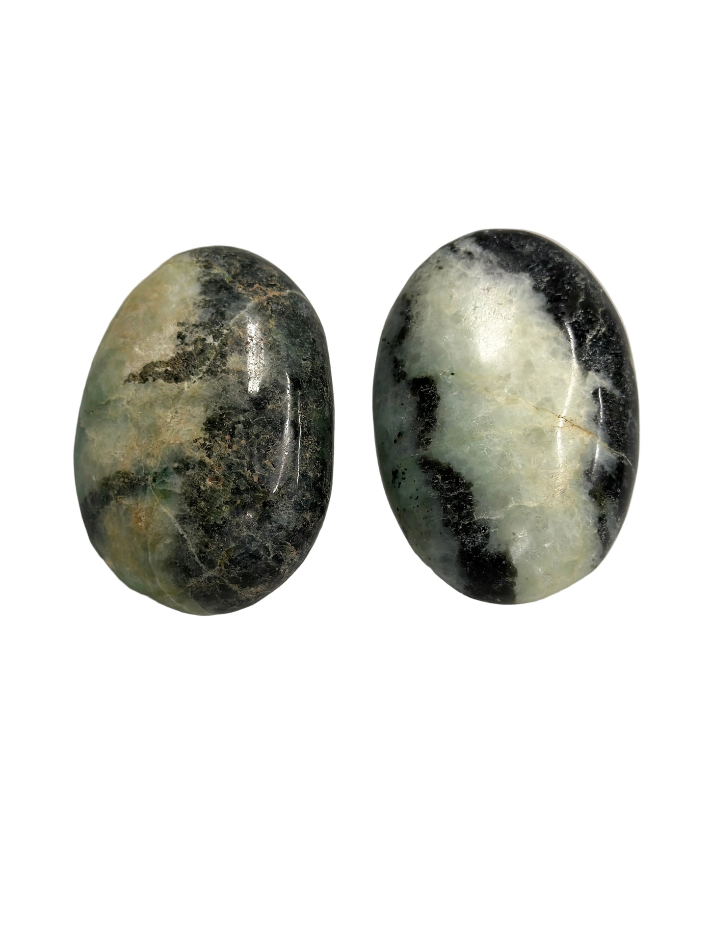 Prehnite & Epidote Palm Stone