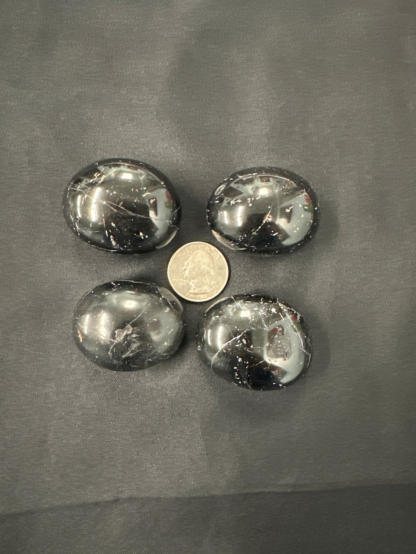 Black Tourmaline Palm Stone