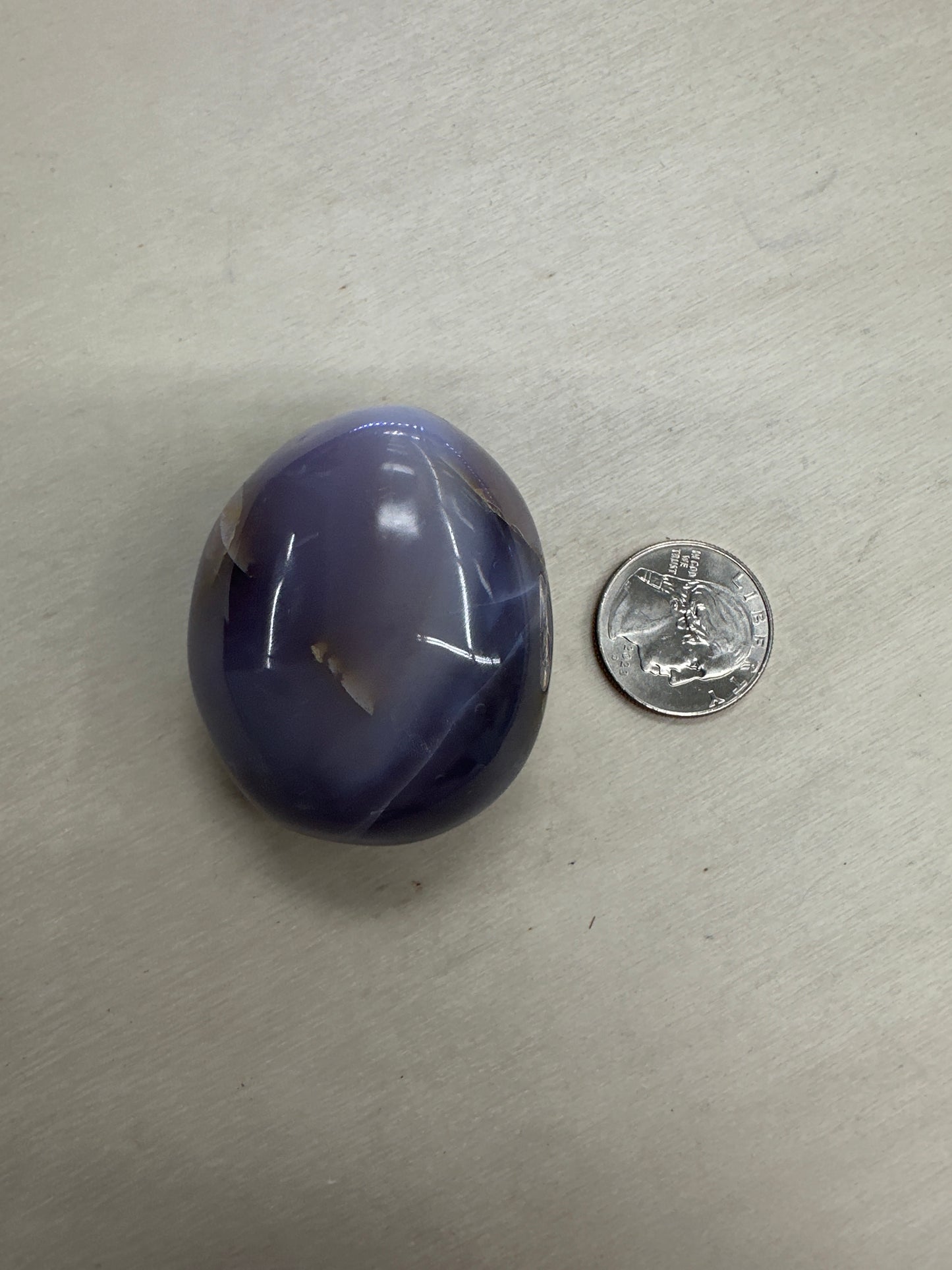 Violet Flame Agate Palm Stones