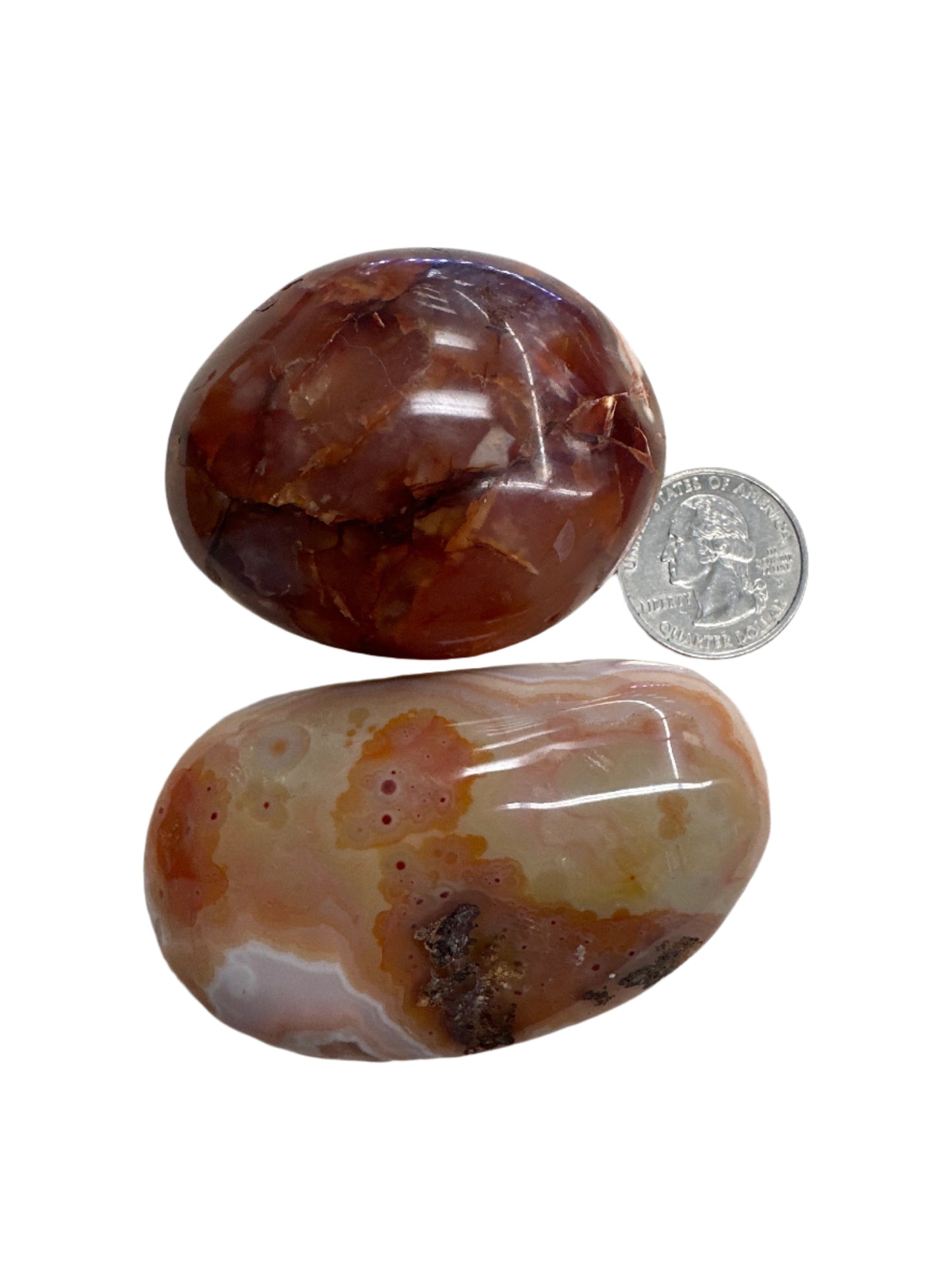 Carnelian Palm Stone