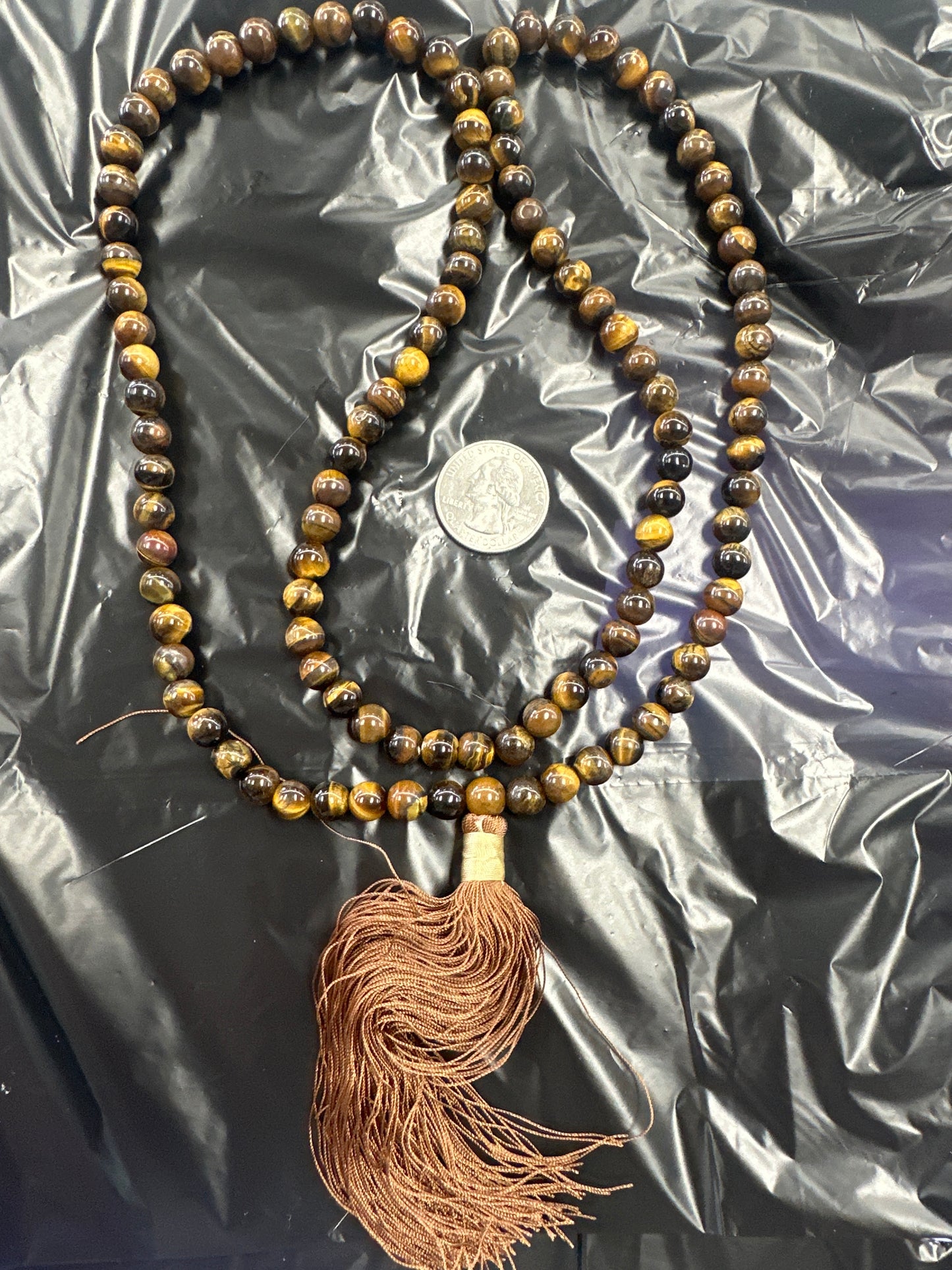 Tigers Eye Mala Necklace