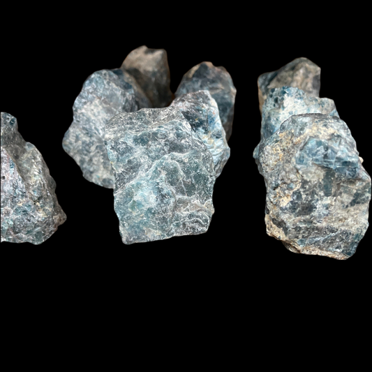 Blue Apatite on stand