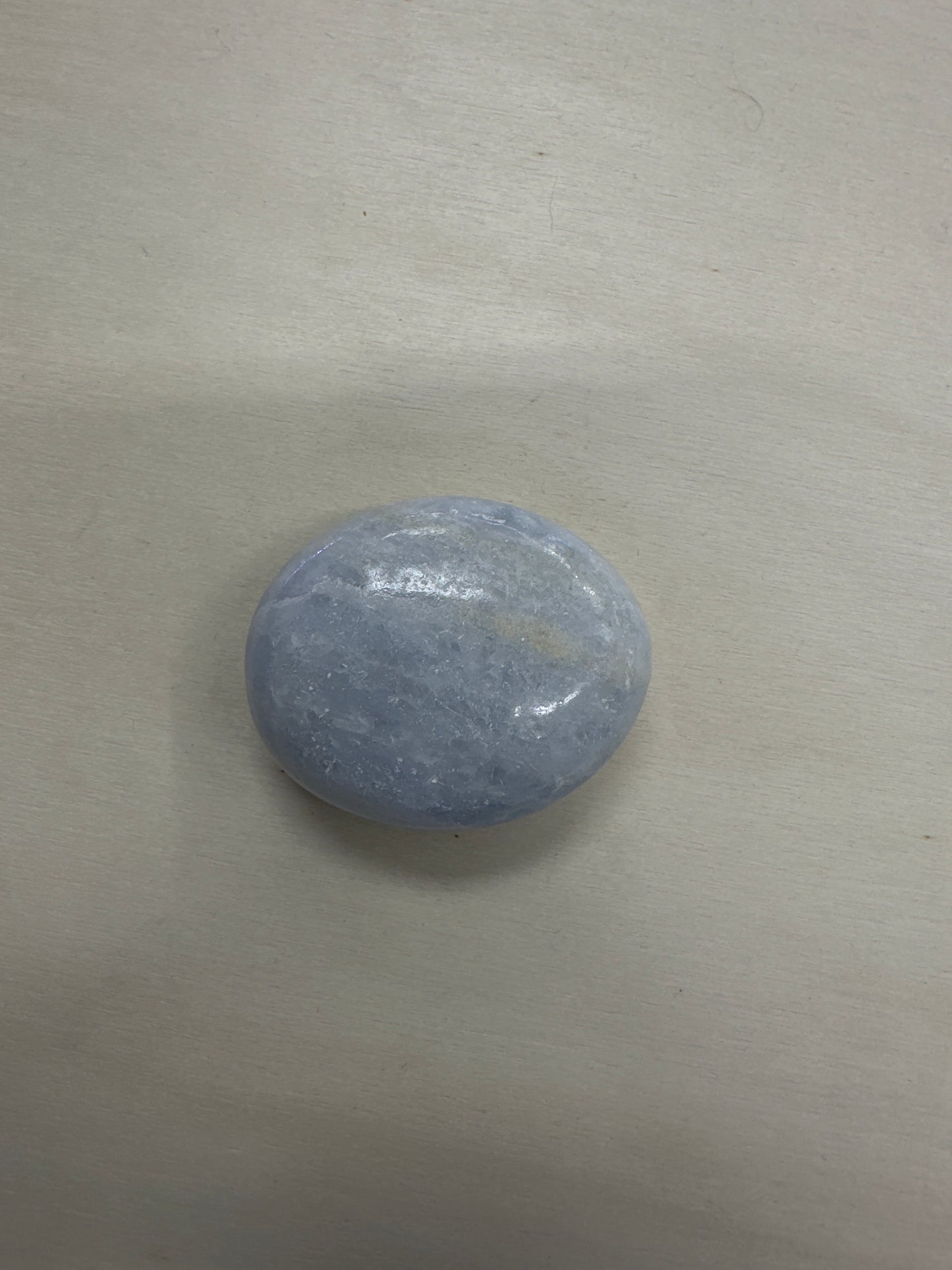 Blue Calcite Palm Stone