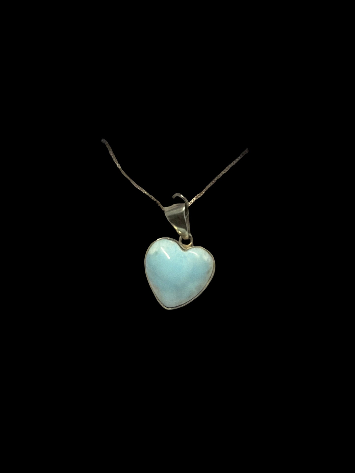 Larimar Heart Necklace