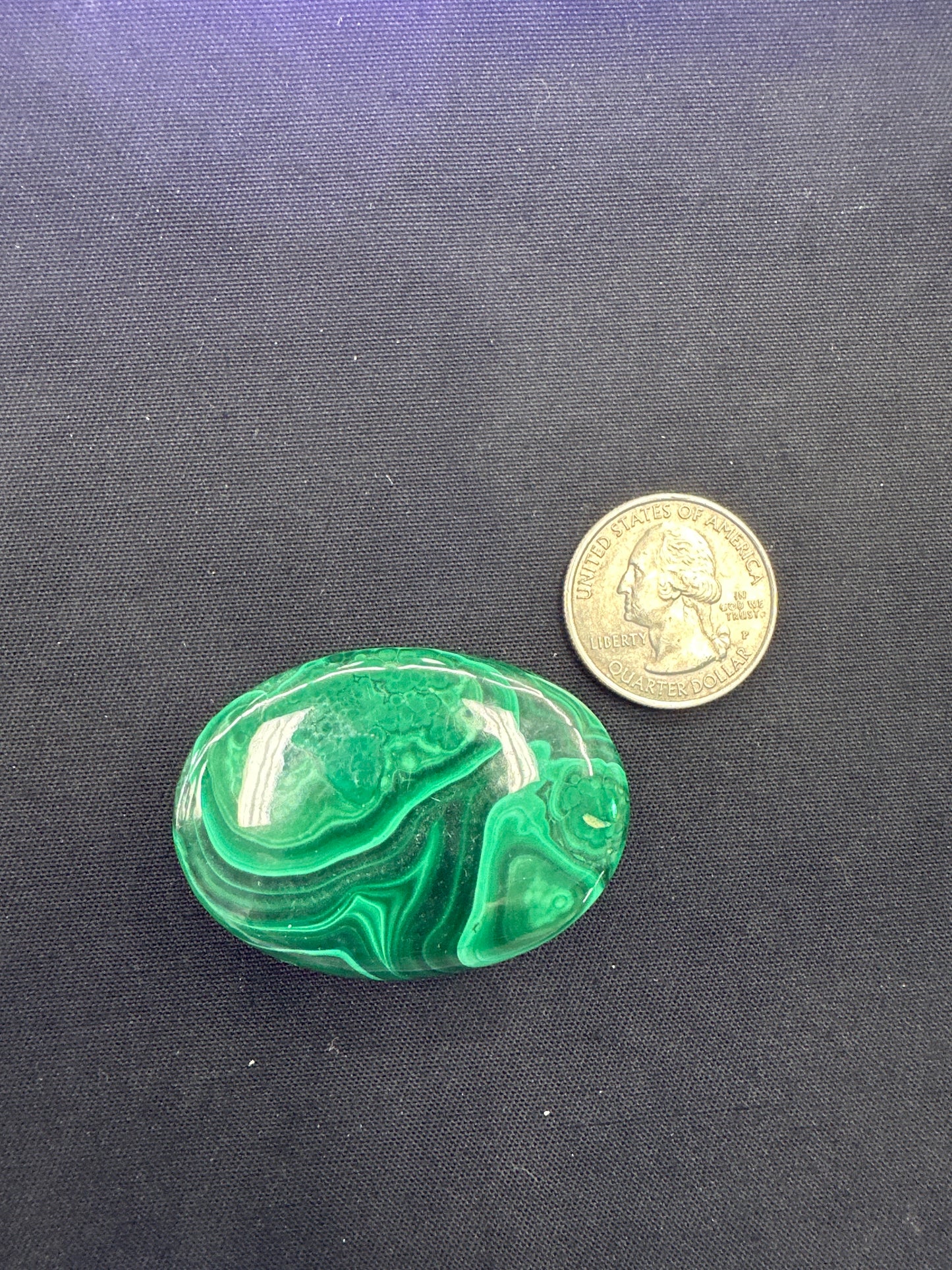 Malachite Palm Stones
