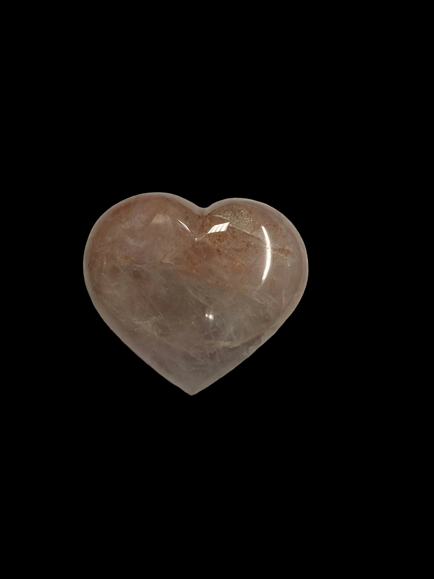 Crimson Moon Healer Quartz Heart