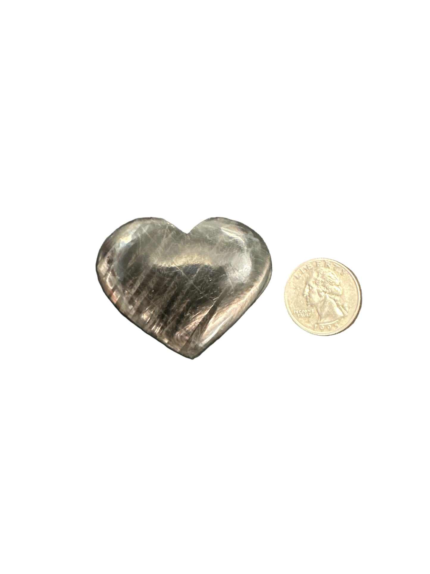 Hypersthene Palm Stone & Heart