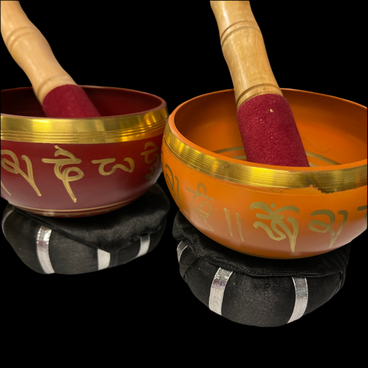 Tibetan Singing Bowl 4"- R/O/Y