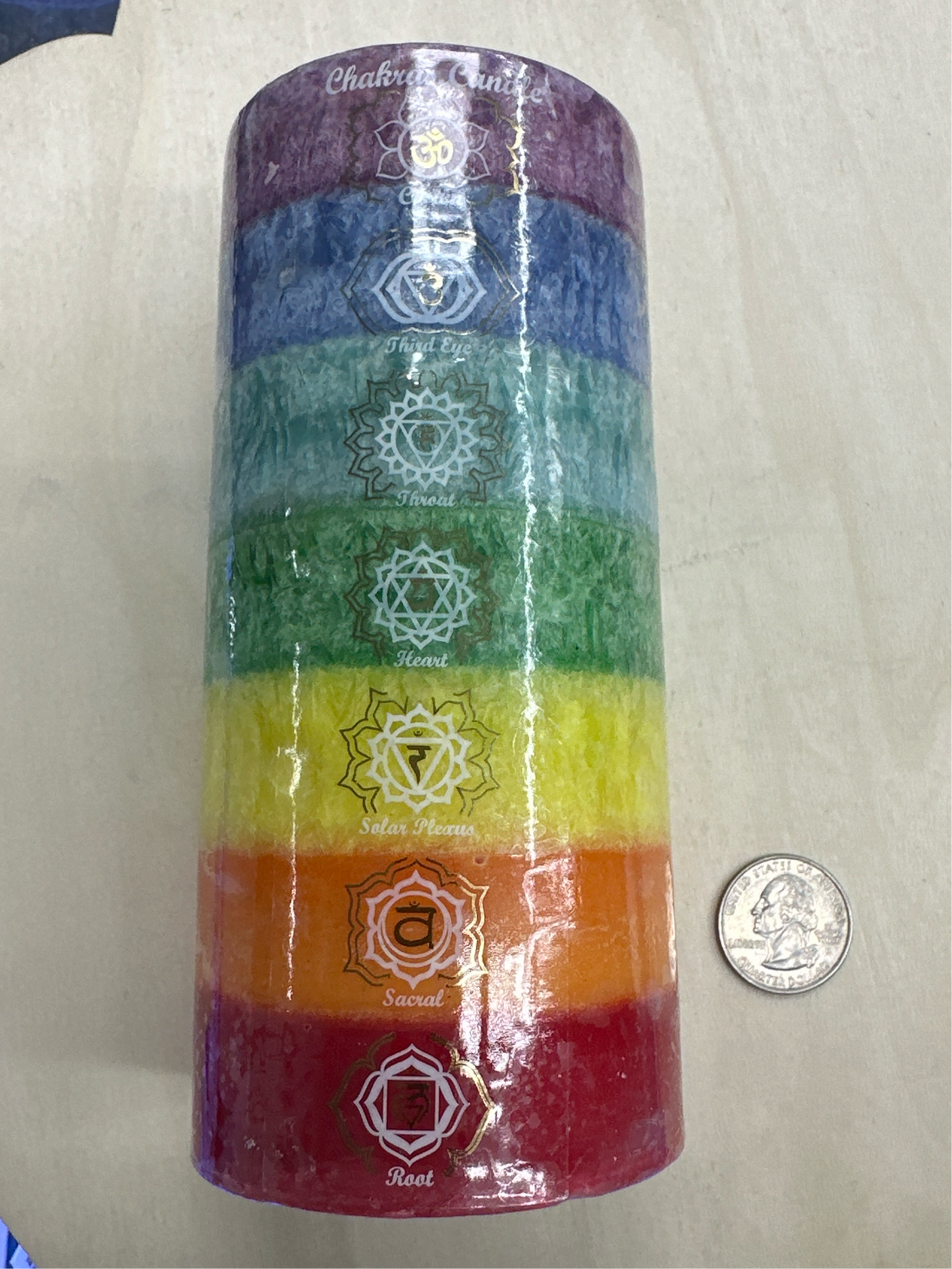 Chakra Pillar Candle Unscented