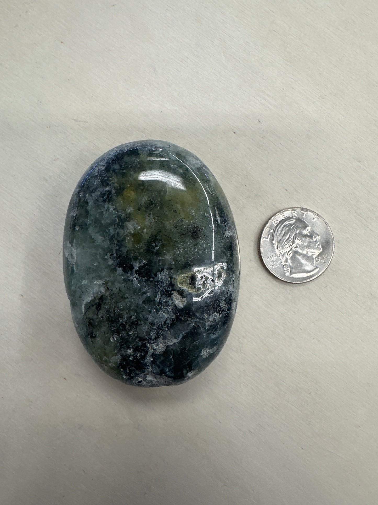 Prehnite Palm Stone