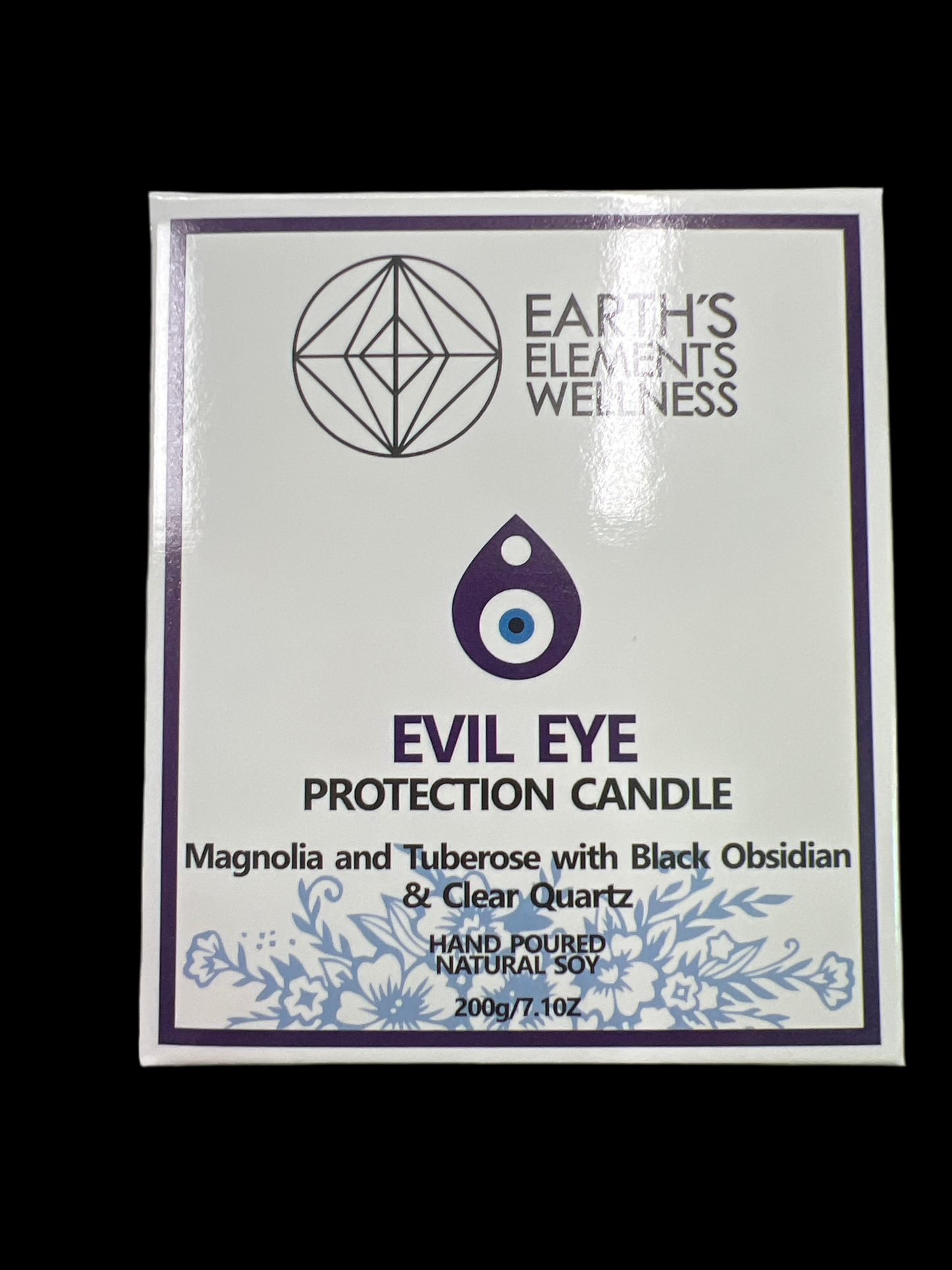 Evil Eye Glass Candle