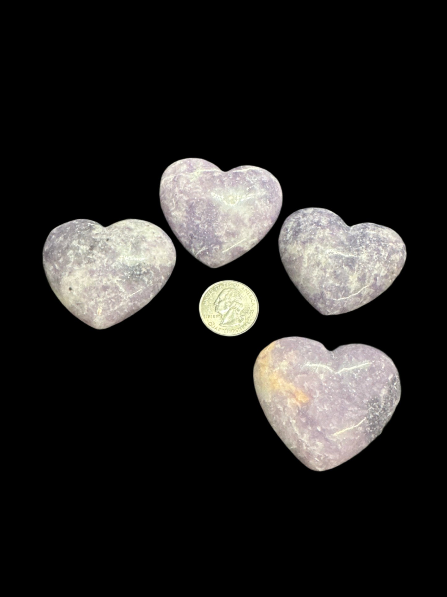 Lepidolite heart