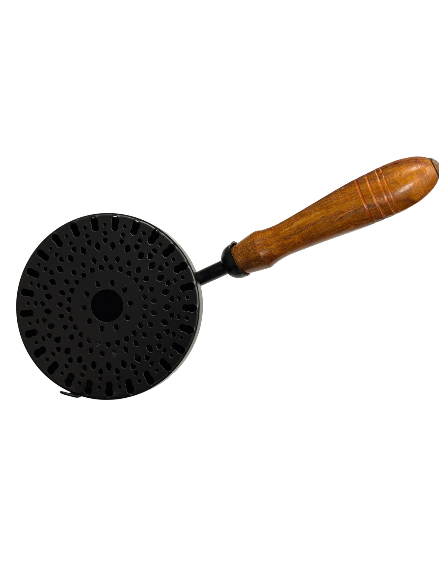 9” Iron Cauldron w/wooden handle