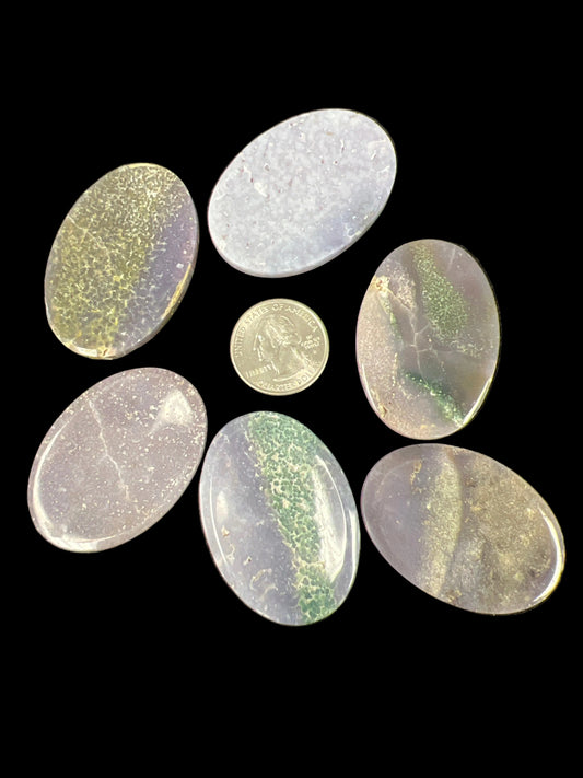 Grape Agate Worry Stone