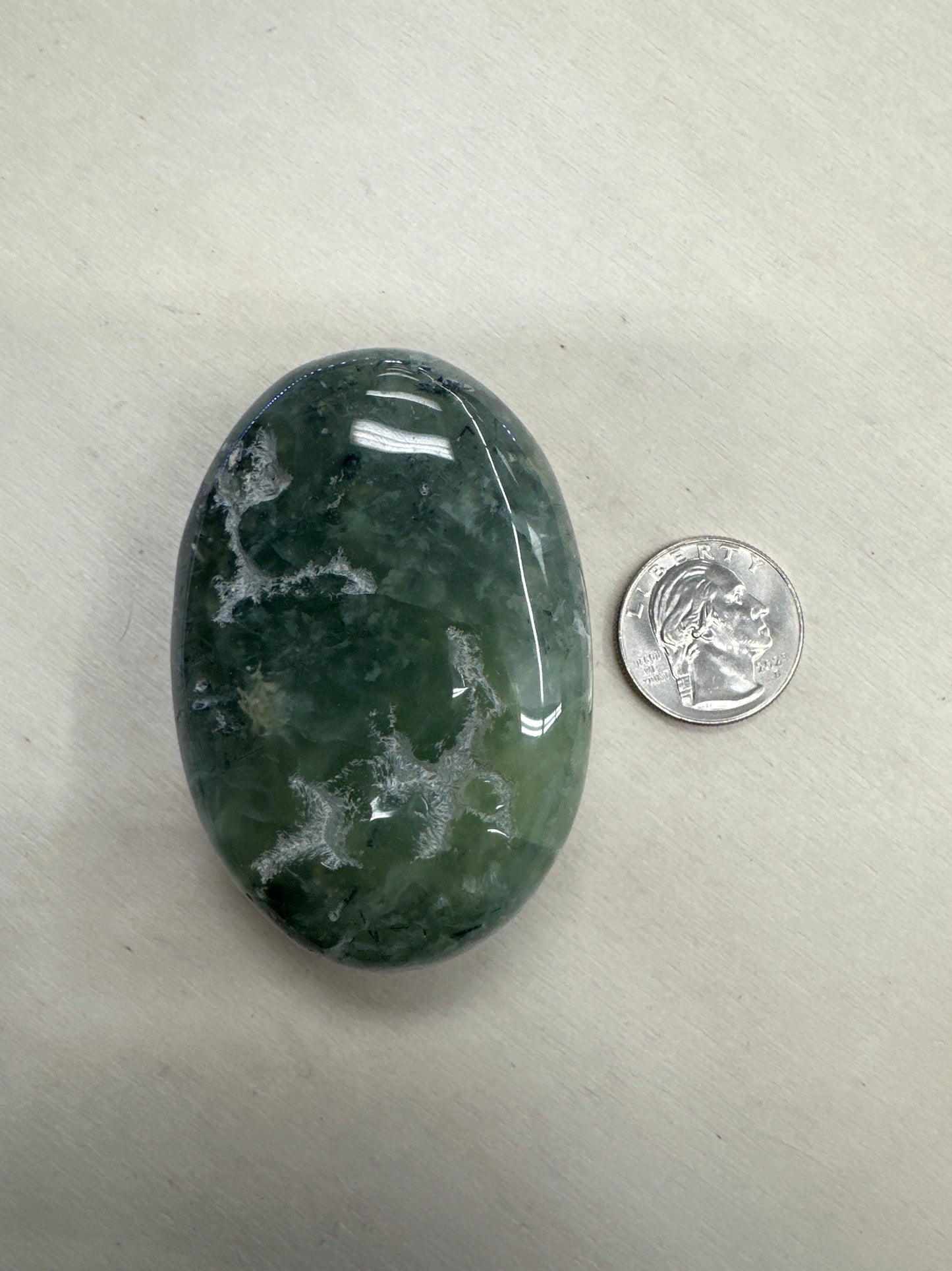 Prehnite Palm Stone