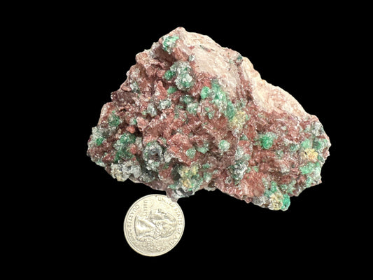 Malachite on Dolomite