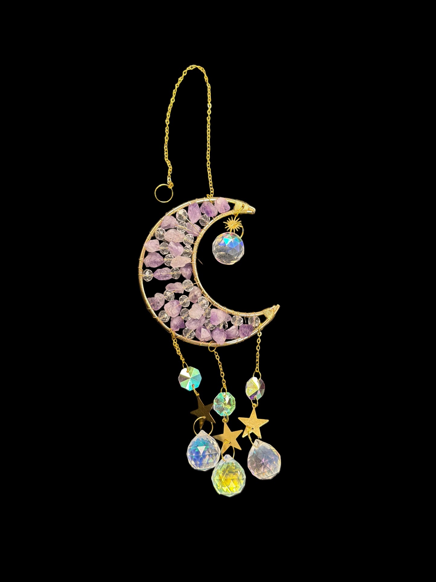 Crystal Moon Suncatcher