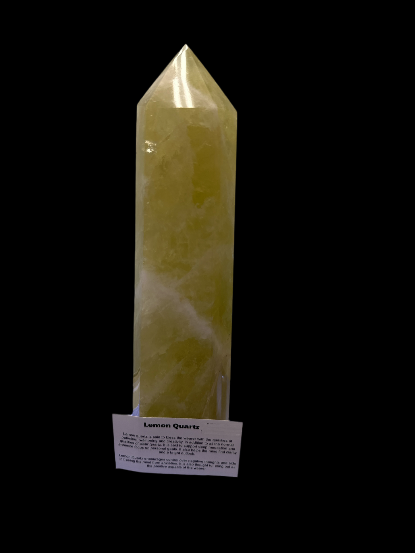 Lemon Quartz Tower