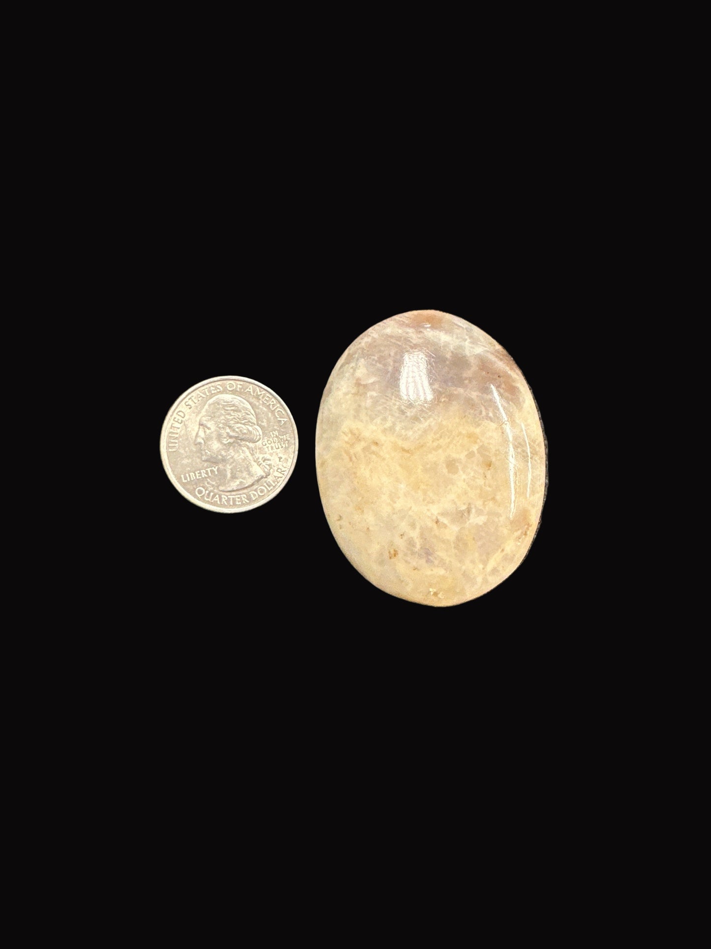Moonstone & Sunstone Palm Stone