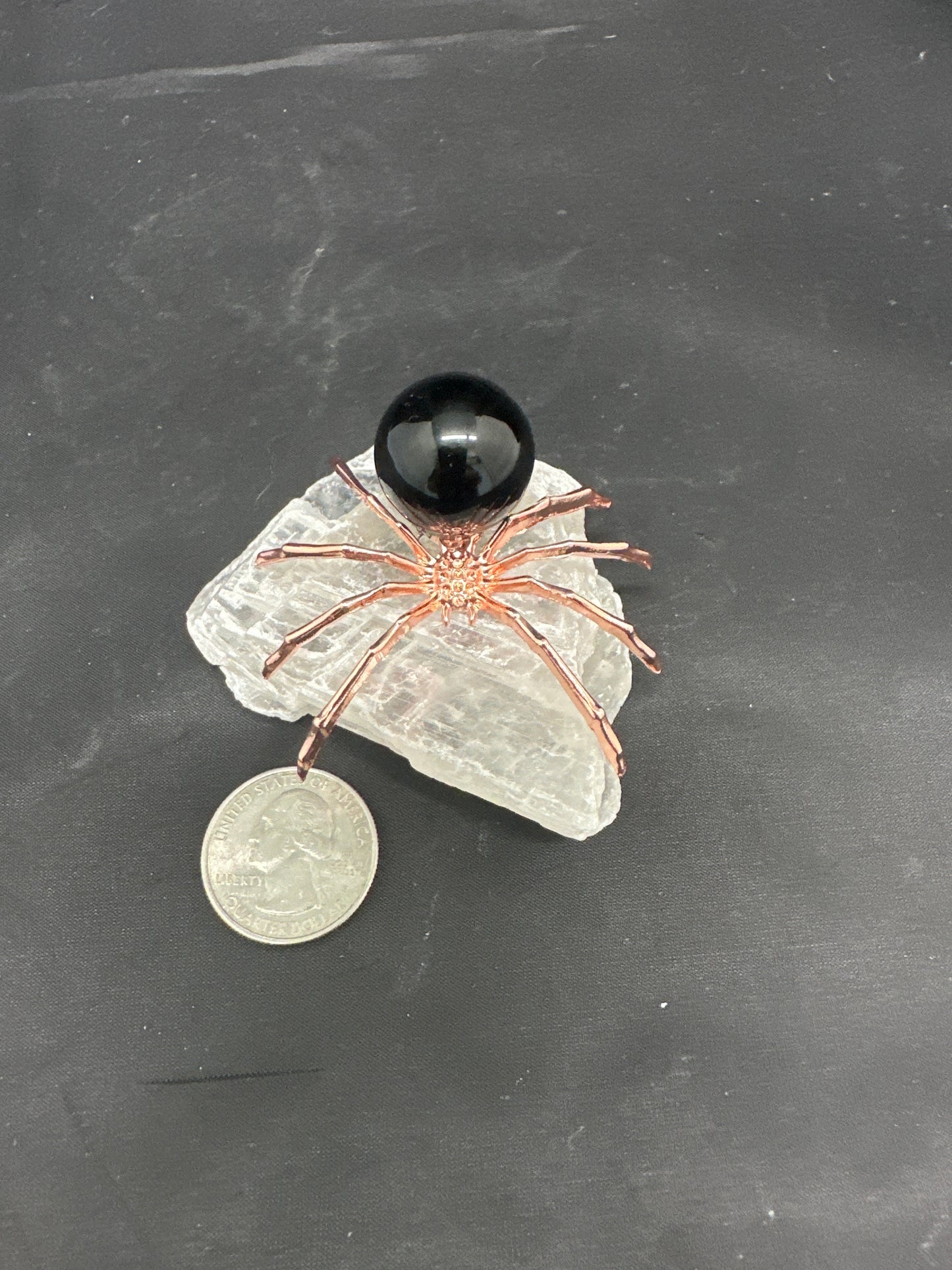 Metal Spiders W/ gemstone