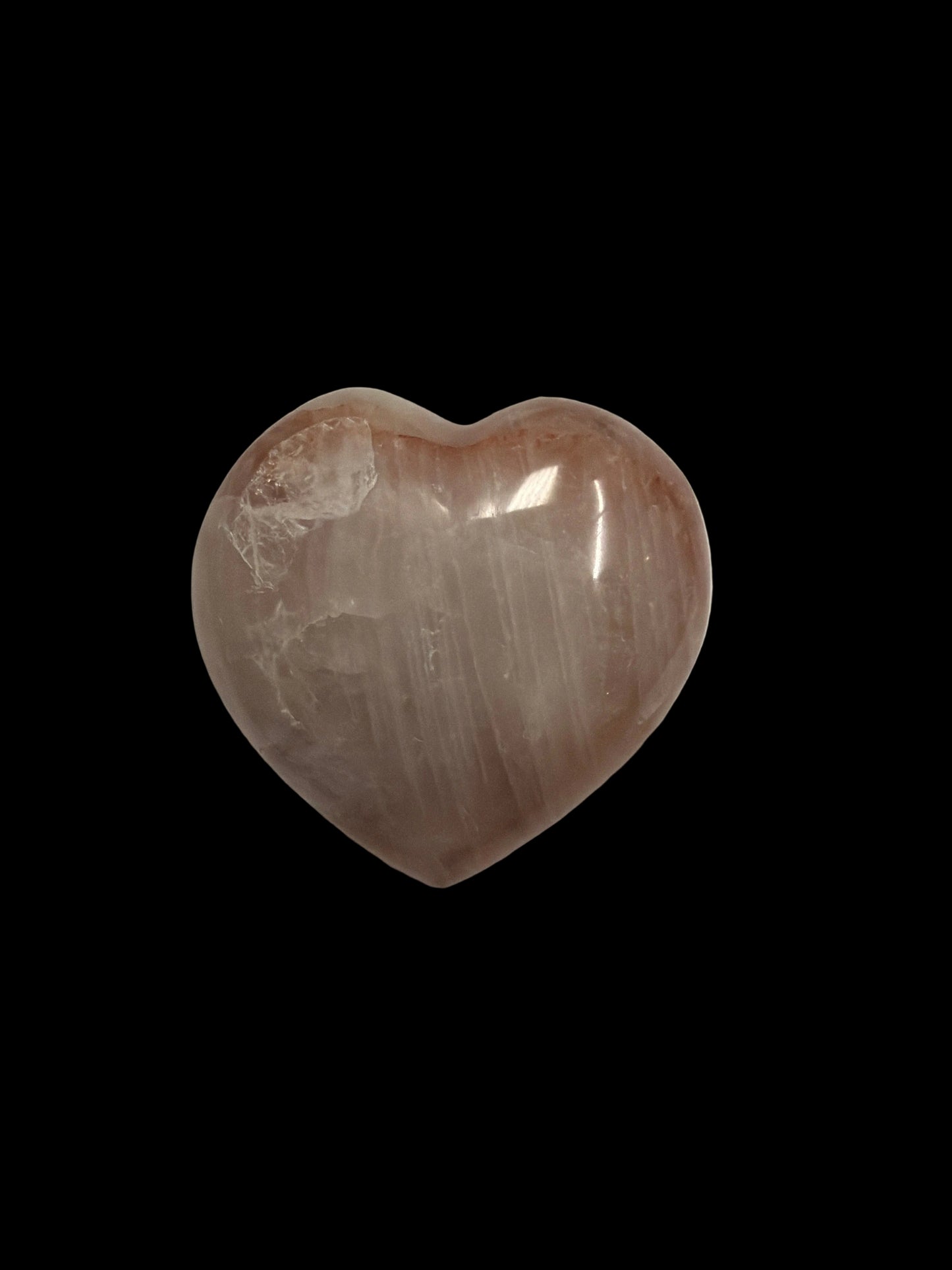 Crimson Moon Healer Quartz Heart
