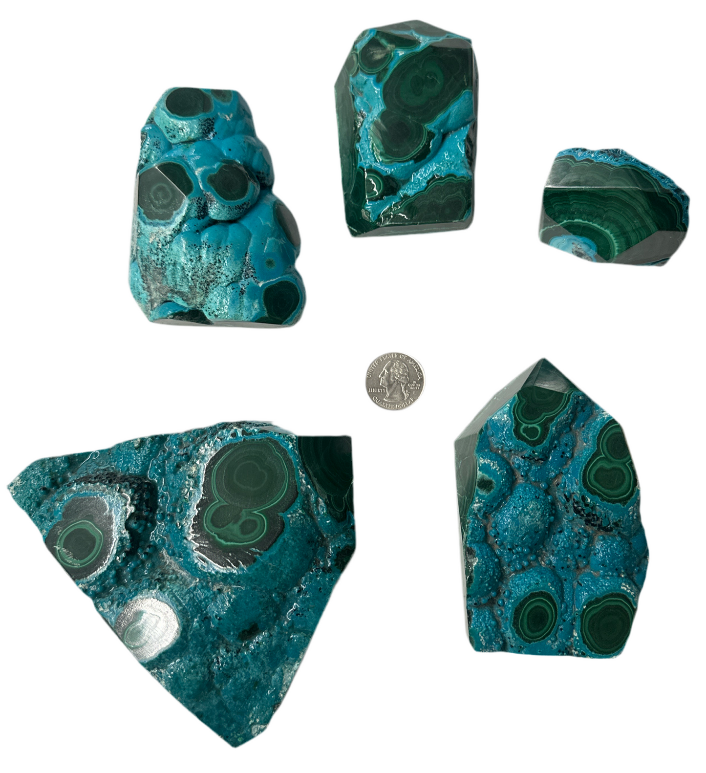 Malachite Chrysocolla tower