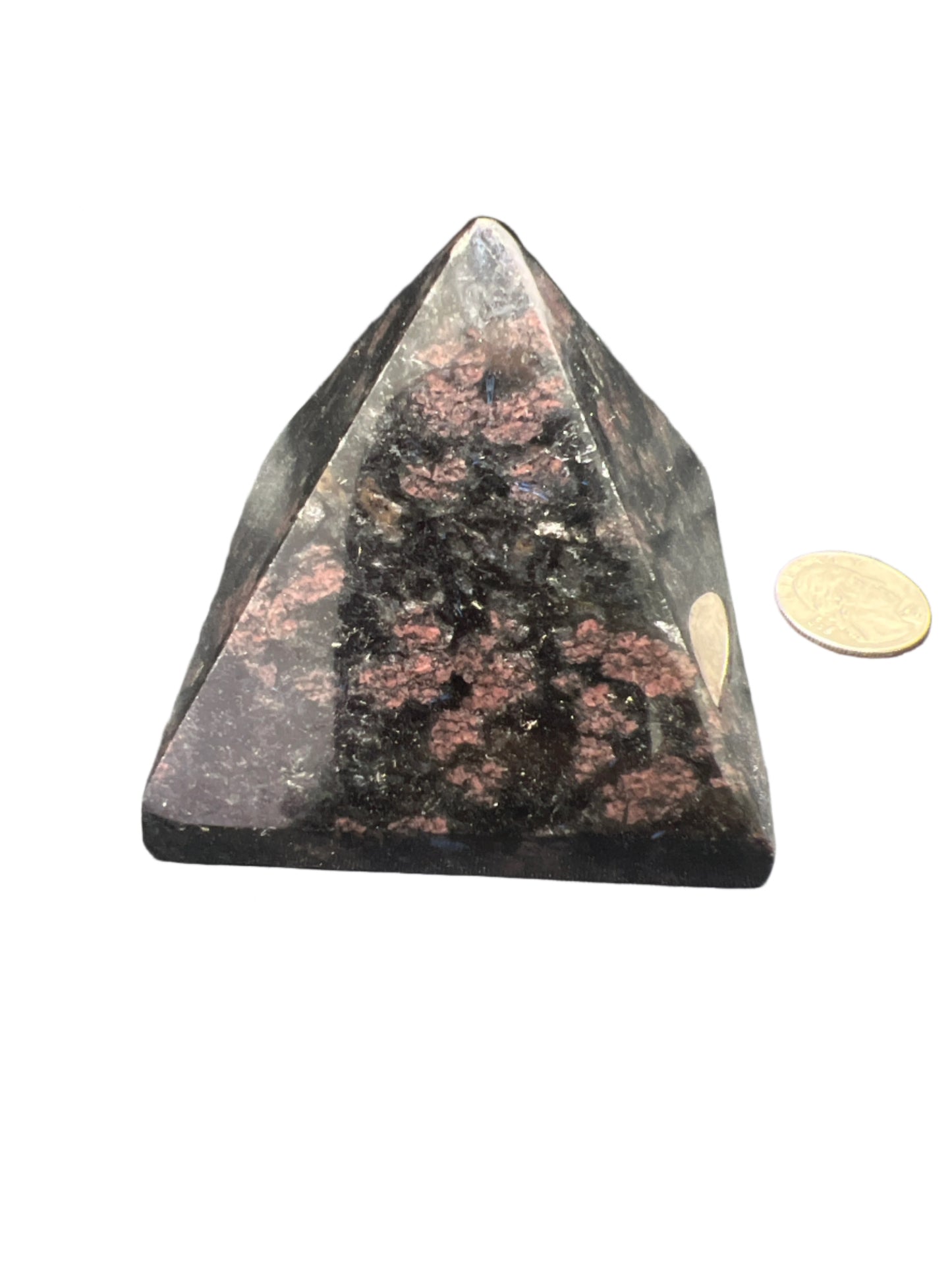 Astrophyllite & Garnet in Matrix Pyramid