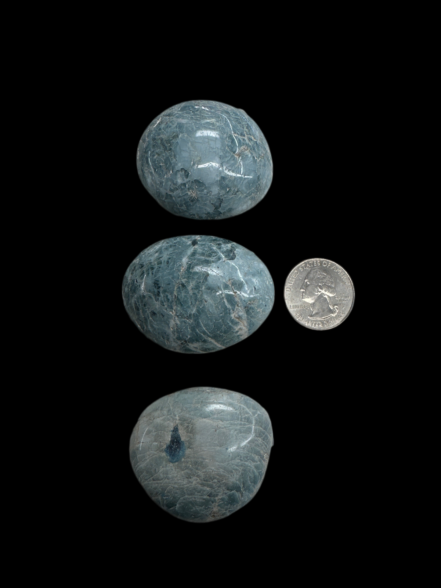 Blue Apatite Palmstone