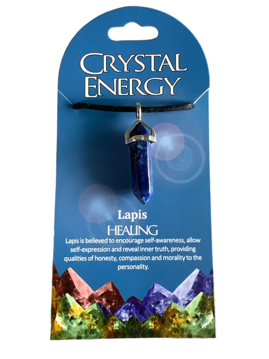 Crystal Energy Pendant: Lapis (Healing)