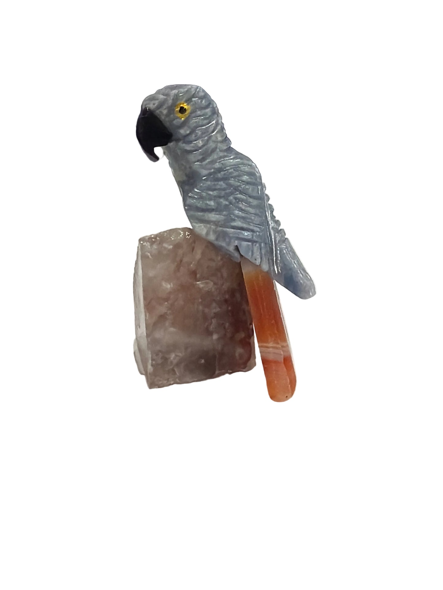 Macaw Crystal Carving