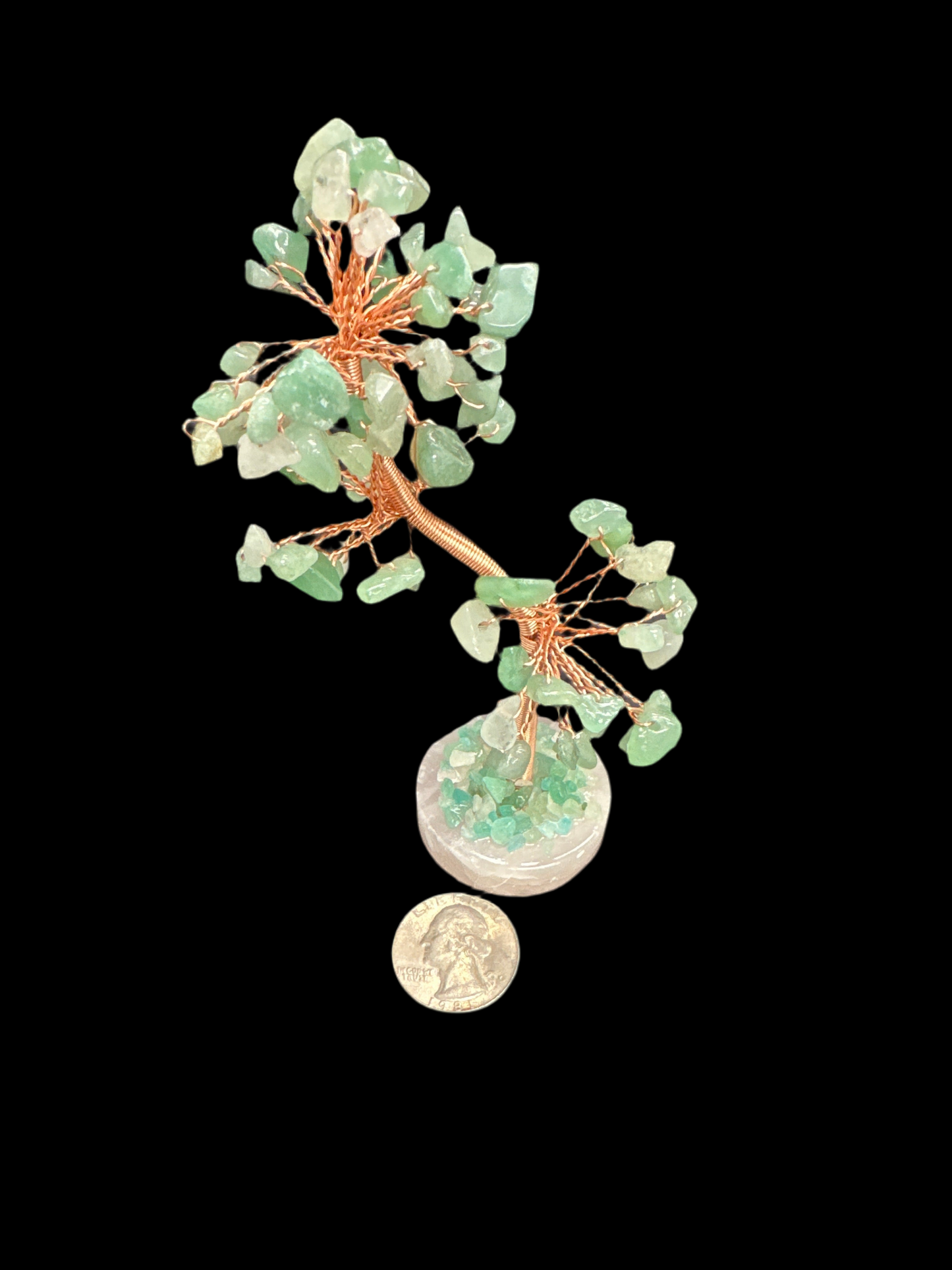 Gemstone tree W/ Rose Quartz base