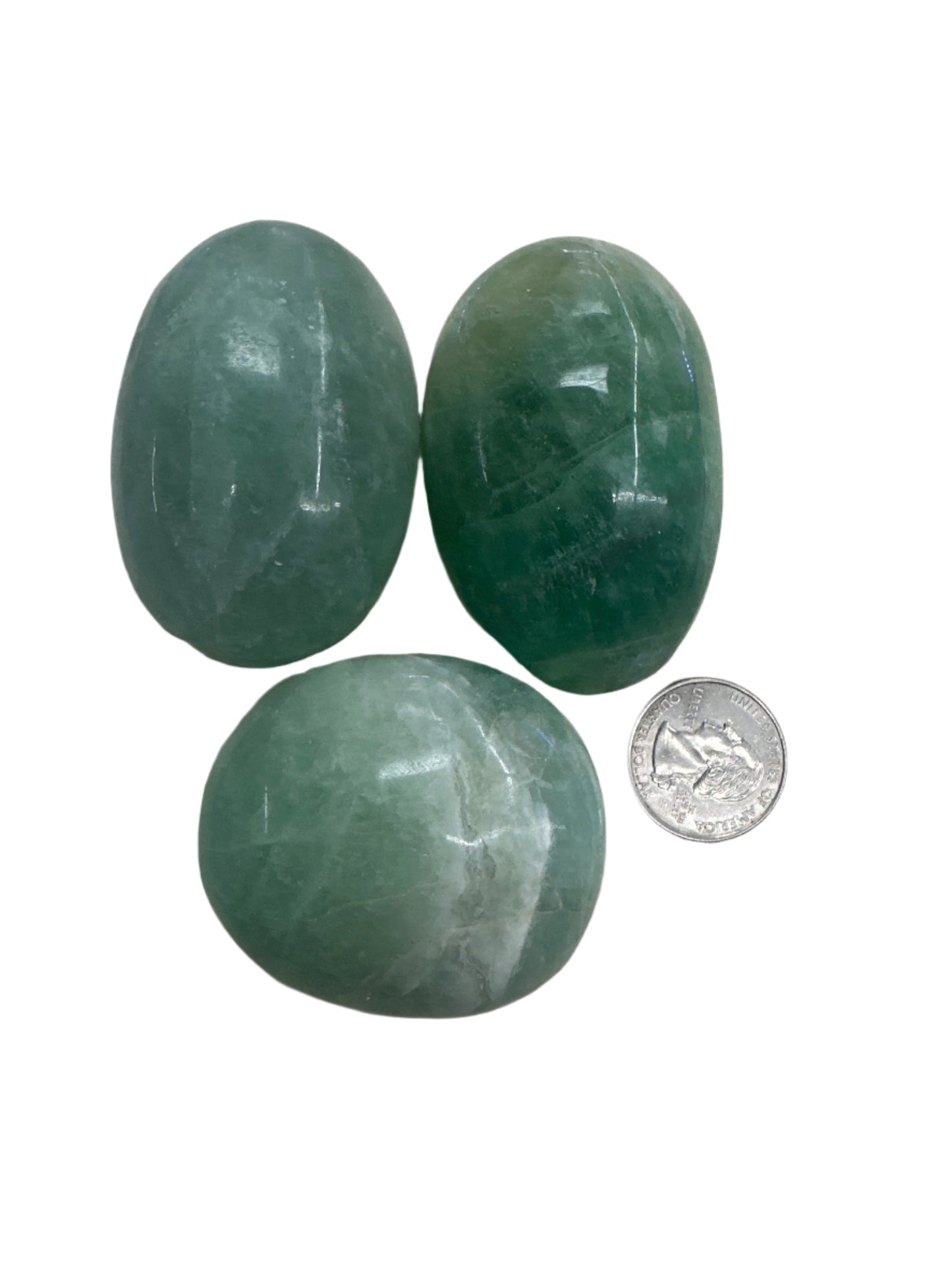 Fluorite palm stone