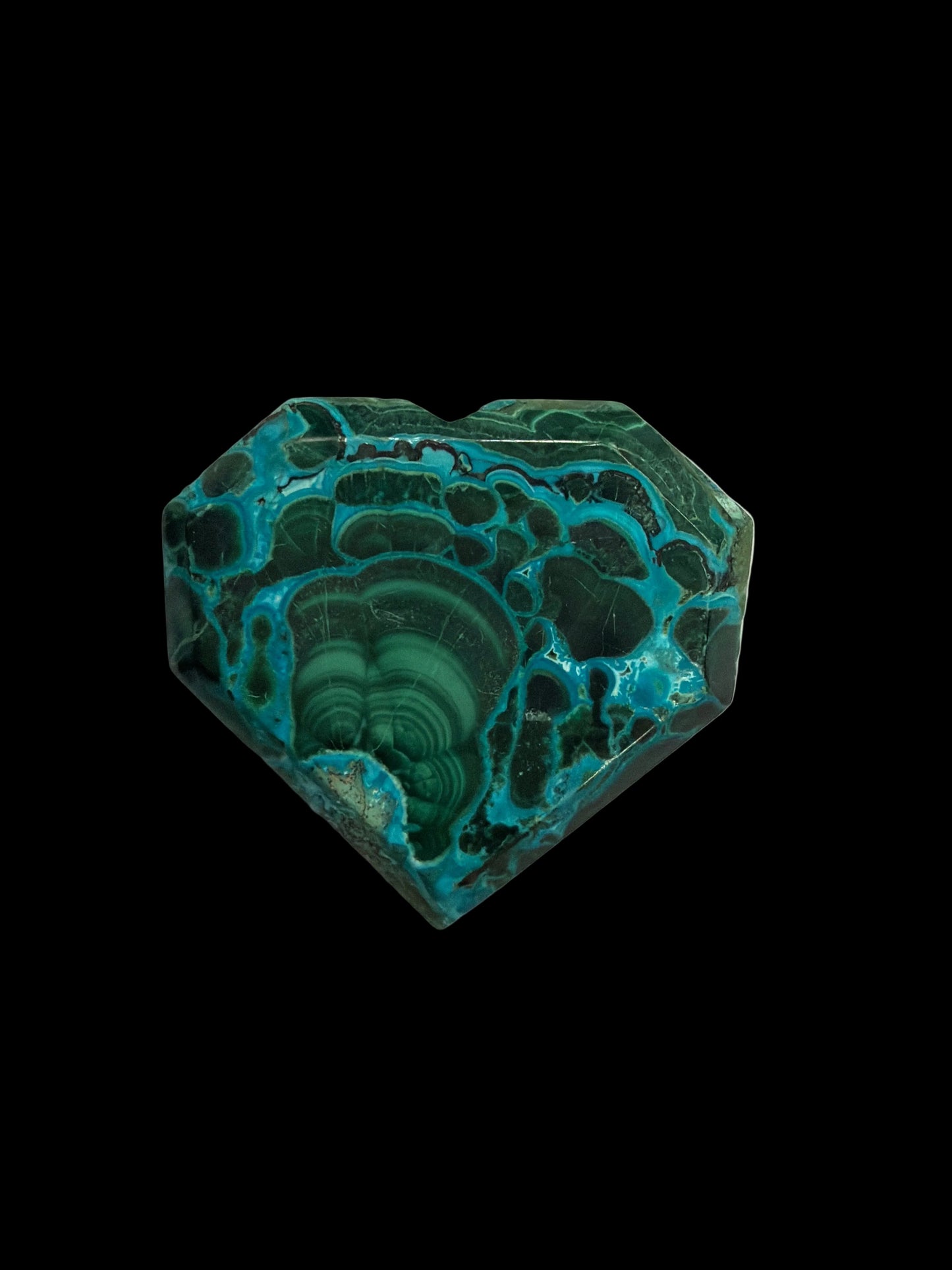 Malachite & Chrysocolla Heart