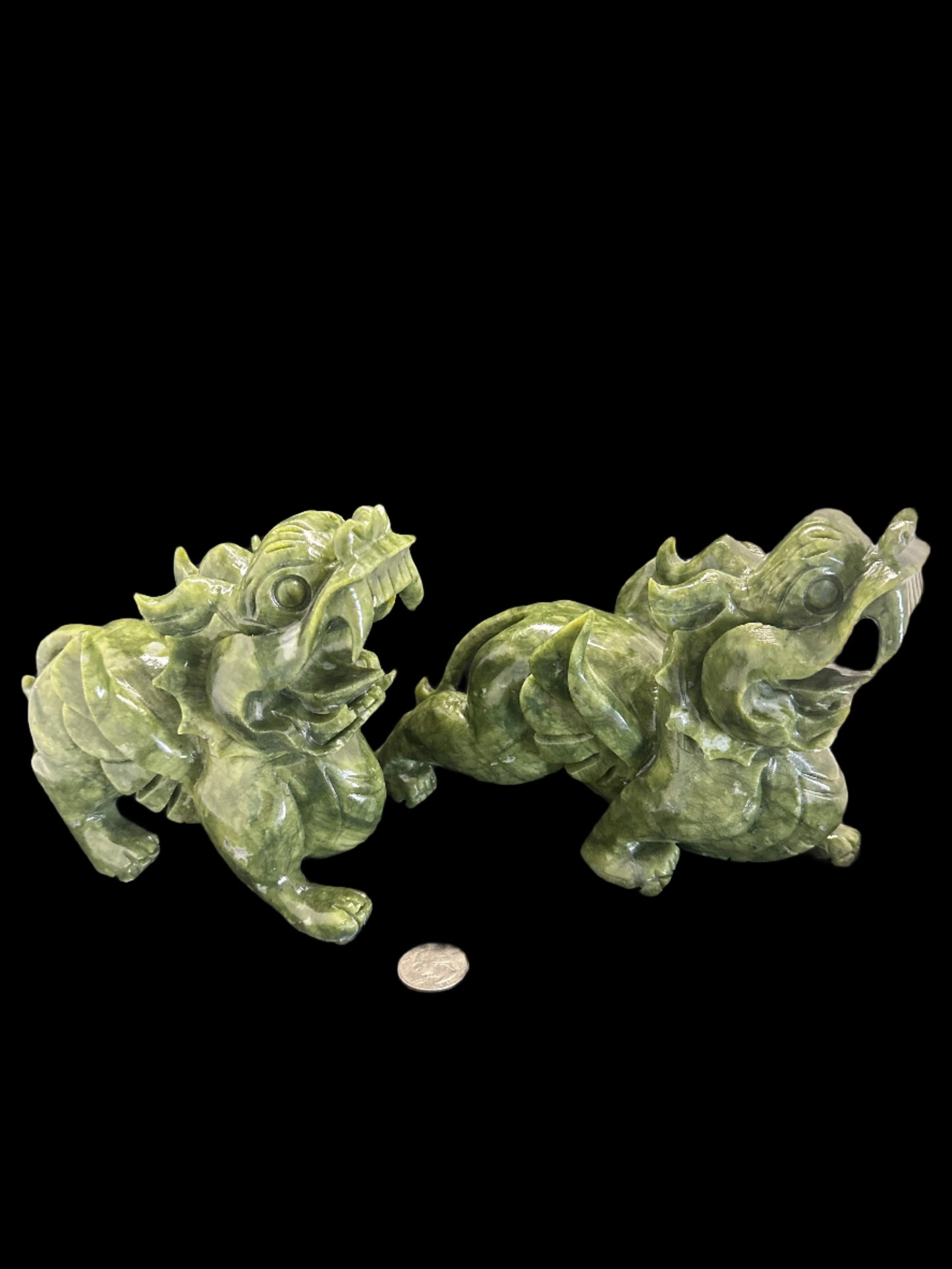 Jade Dragon pair large