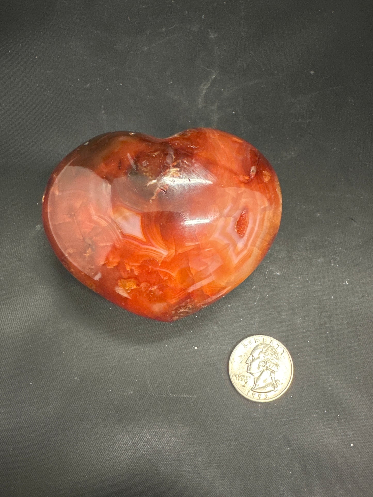 Carnelian Heart Large