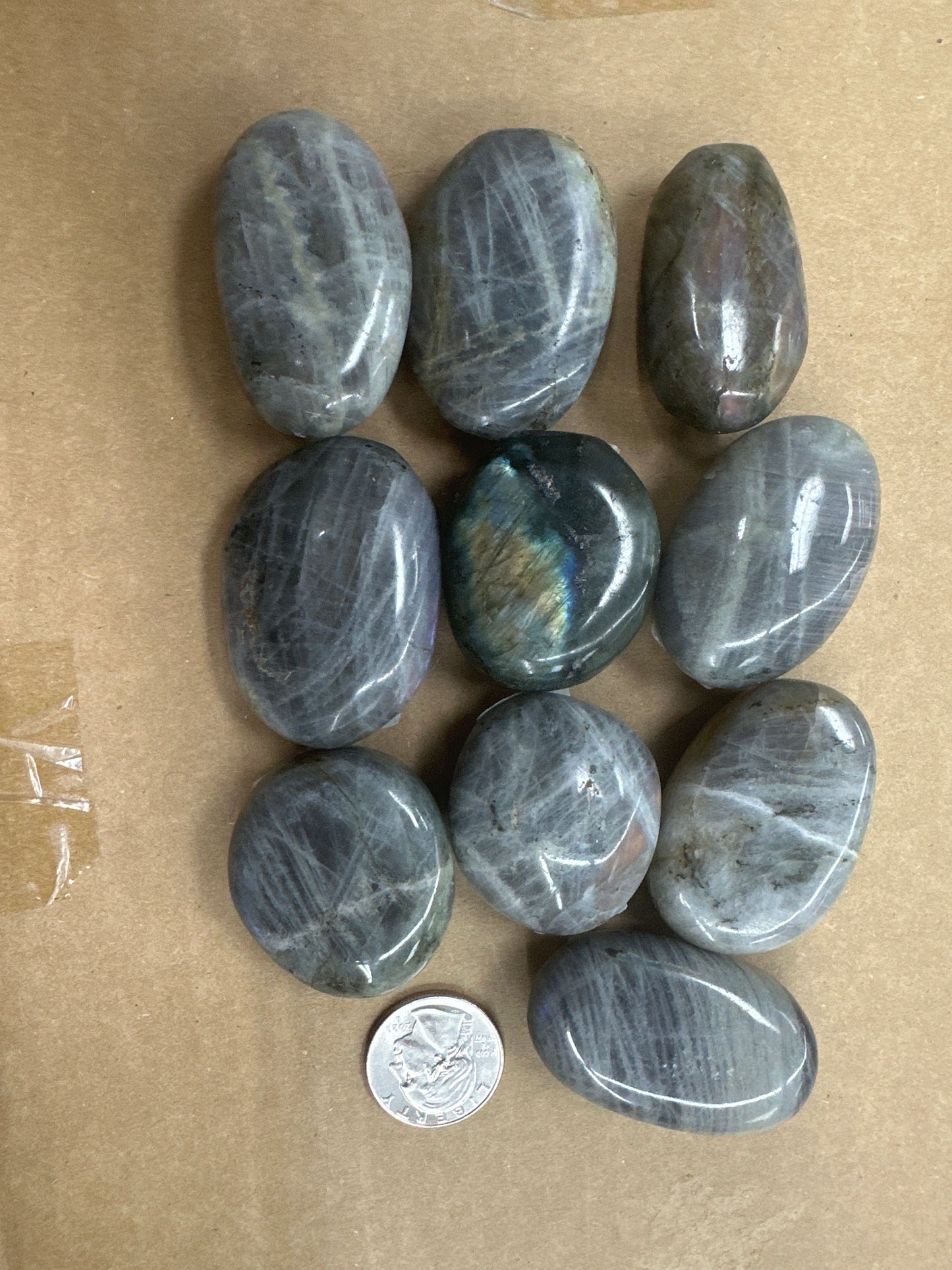 Purple Labradorite Palmstone