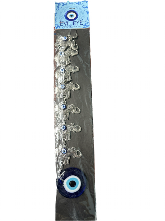 Evil Eye Seven Elephant 15.5”