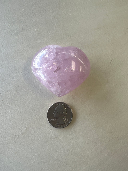 Rose Quartz Large Hearts