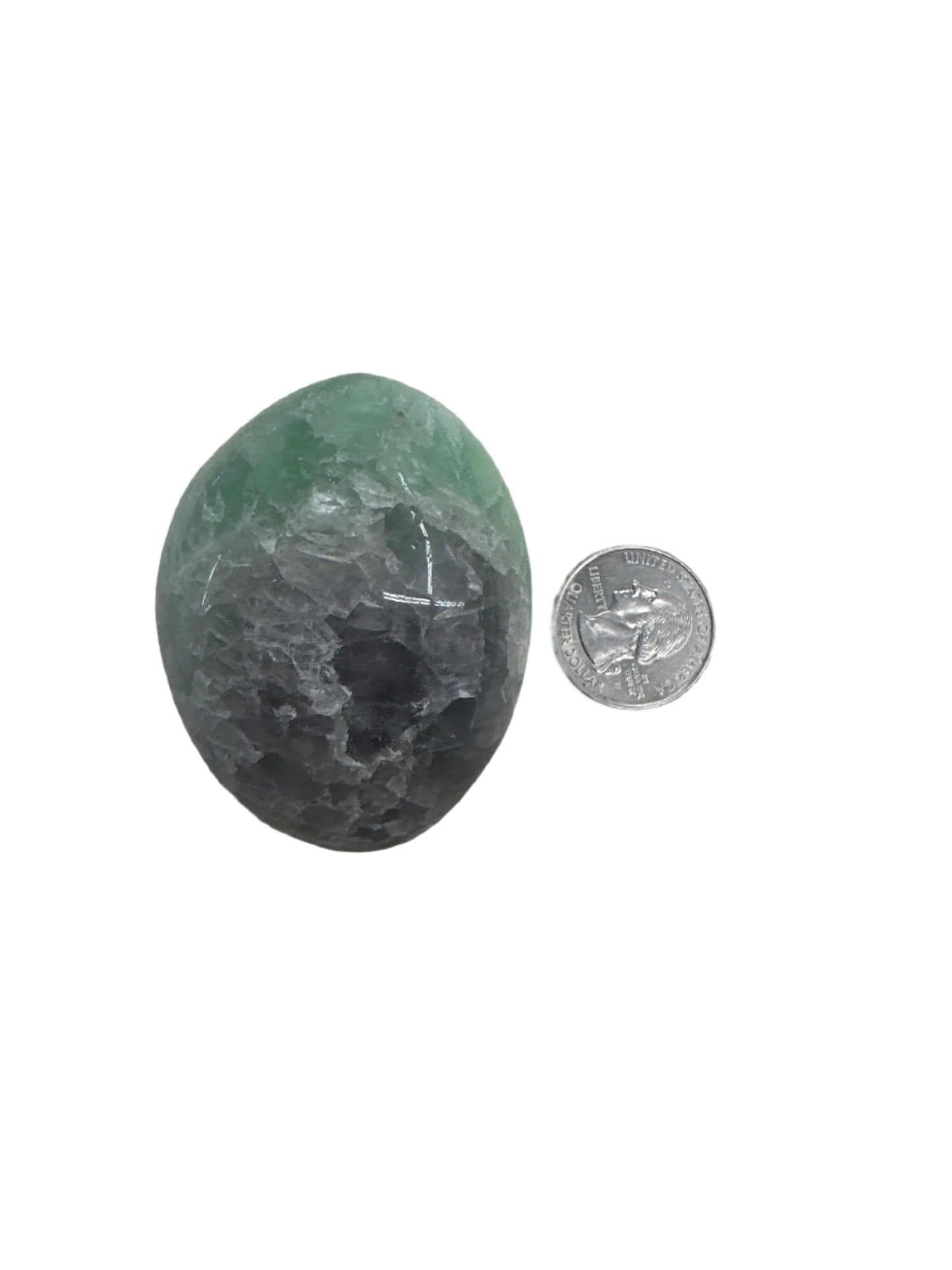 Fluorite palm stone