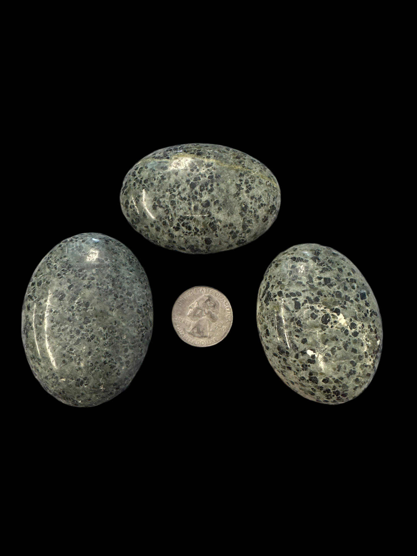 Green Tourmaline Palm Stone