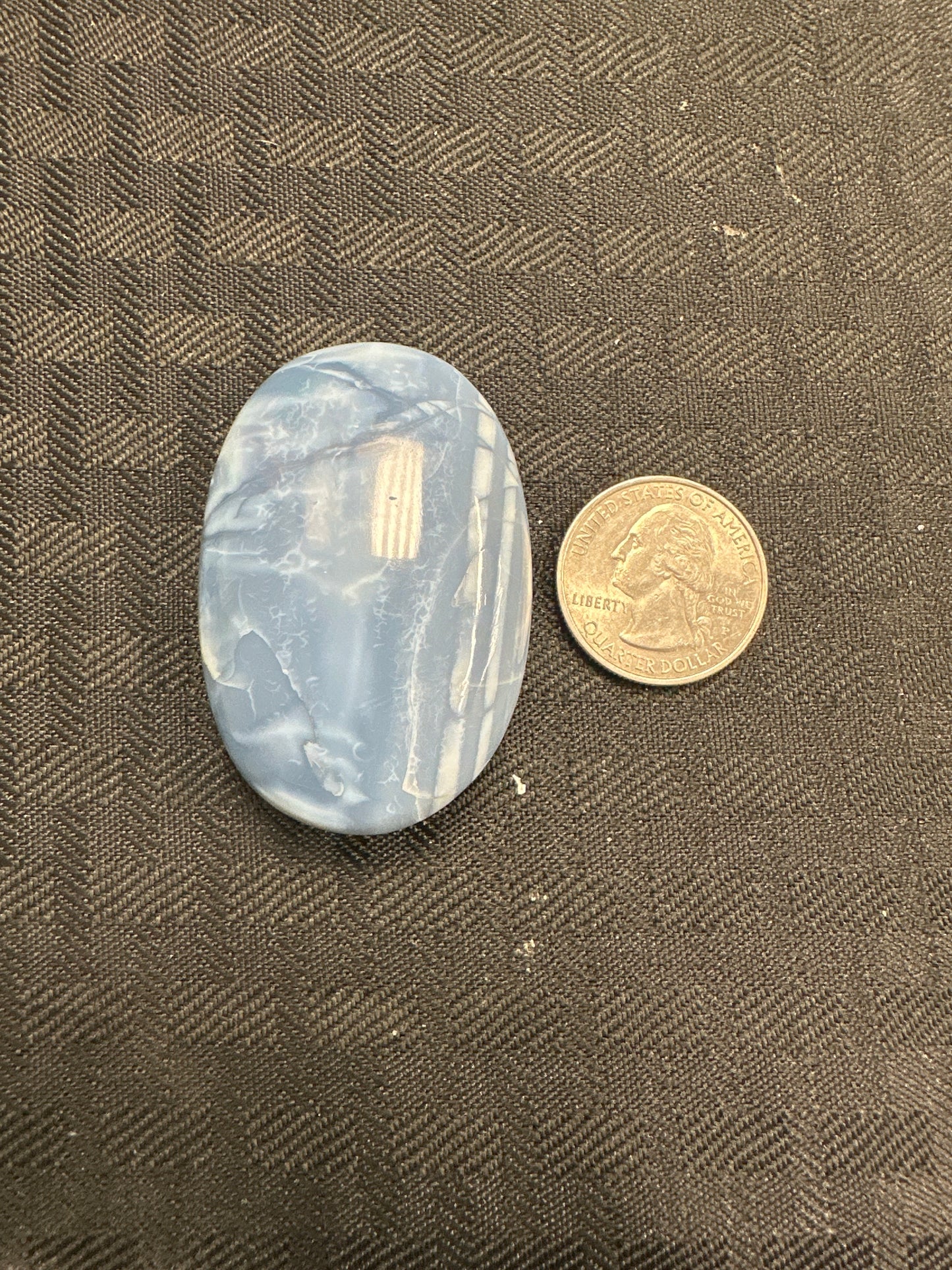Blue Opal Palm Stone