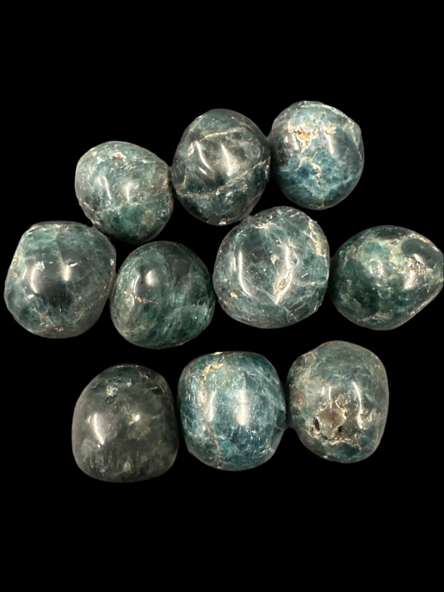 Green Apatite Tumbled