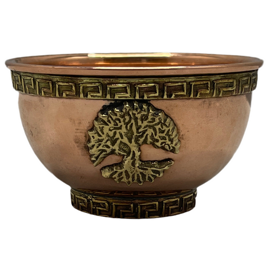 Tree Of Life copper offering bowl